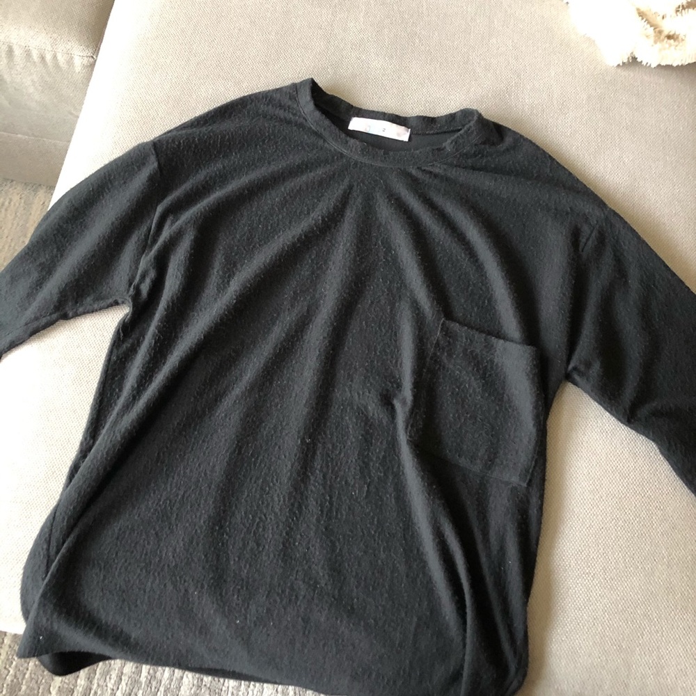 Free People Beach Black Oversized Tunic NWOT